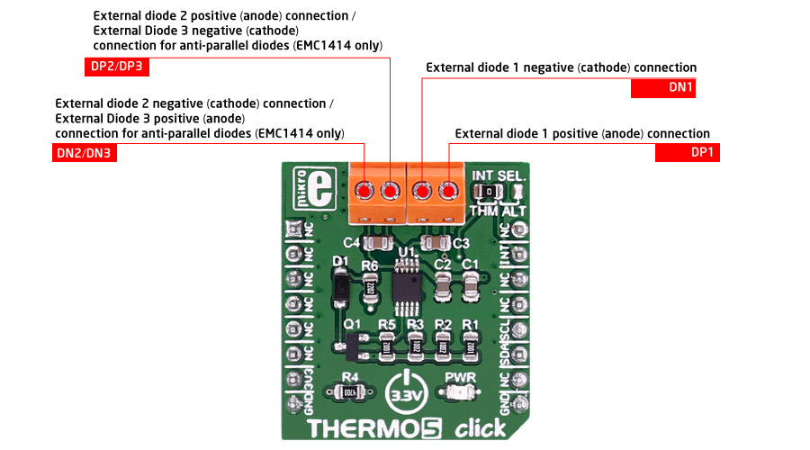 MikroE Sensors THERMO 5 click