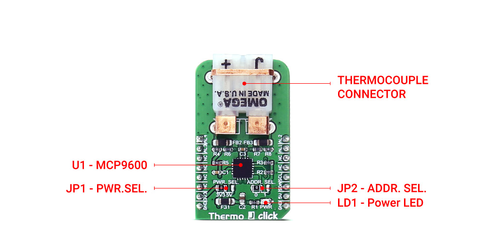 MikroE Sensors Thermo J click